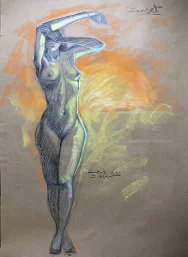 Original Nude Drawings by Shenouda Esmat