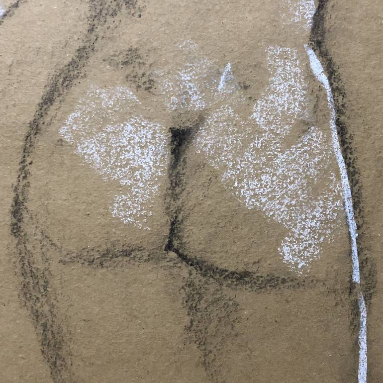 Original Figurative Nude Drawing by Shenouda Esmat