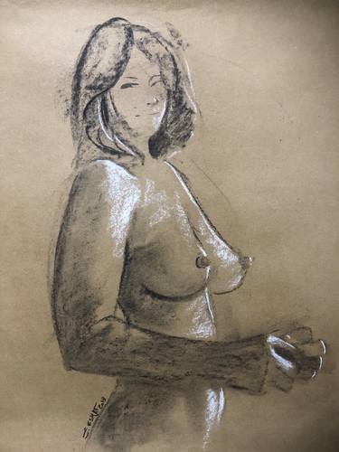 Original Nude Drawings by Shenouda Esmat