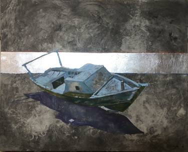 Original Expressionism Boat Paintings by Shenouda Esmat