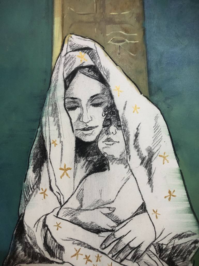 Original Religious Painting by Shenouda Esmat