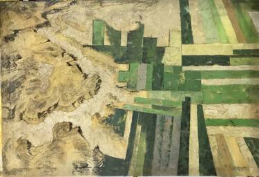 Original Abstract Expressionism Aerial Paintings by Shenouda Esmat