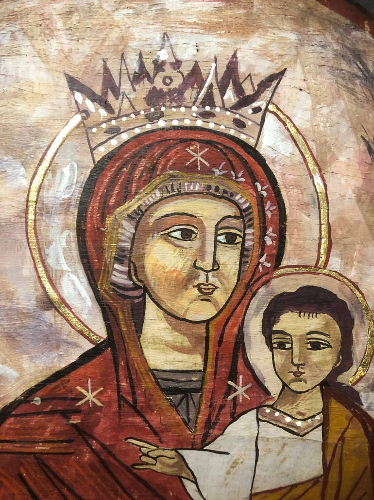 Original Figurative Religion Painting by Shenouda Esmat
