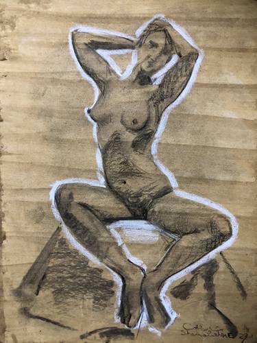 Original Nude Drawings by Shenouda Esmat