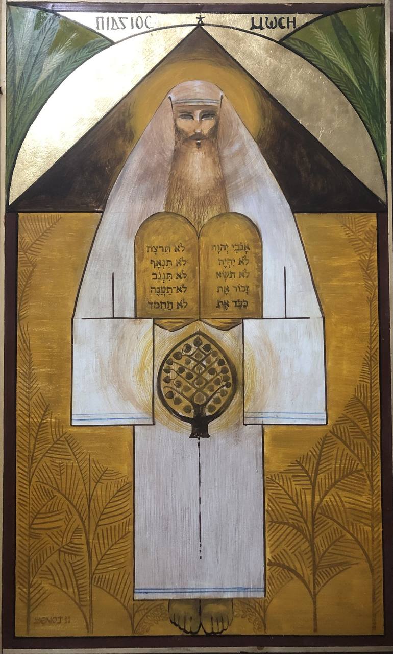 Original Art Deco Religion Painting by Shenouda Esmat