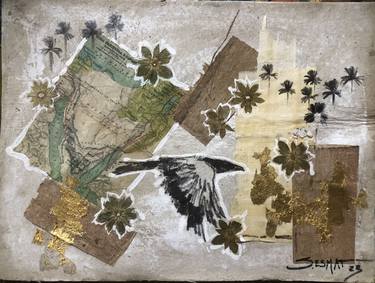 Original Botanic Collage by Shenouda Esmat