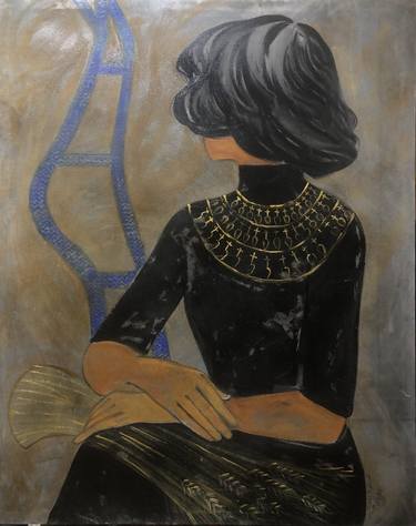 Original Figurative Women Paintings by Shenouda Esmat