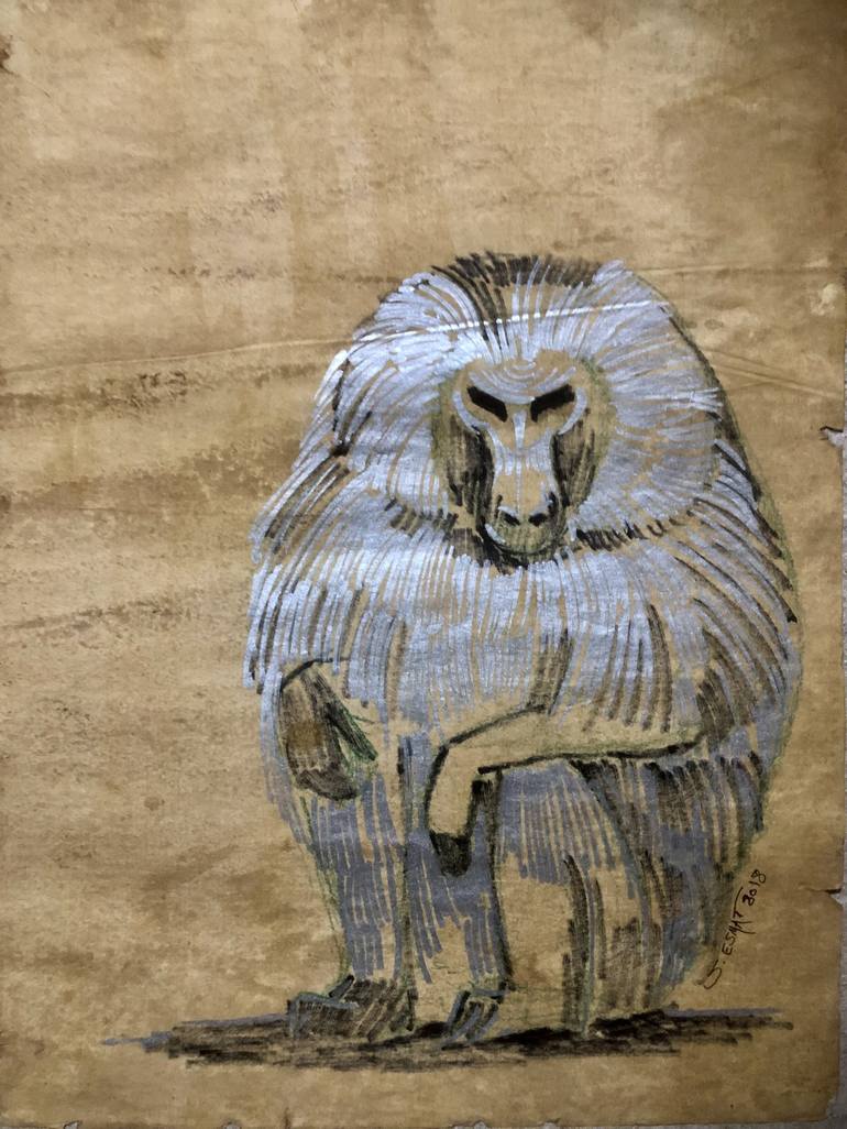 Original Symbolism Classical Mythology Drawing by Shenouda Esmat