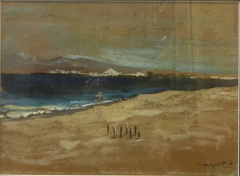 Original Impressionism Seascape Painting by Shenouda Esmat