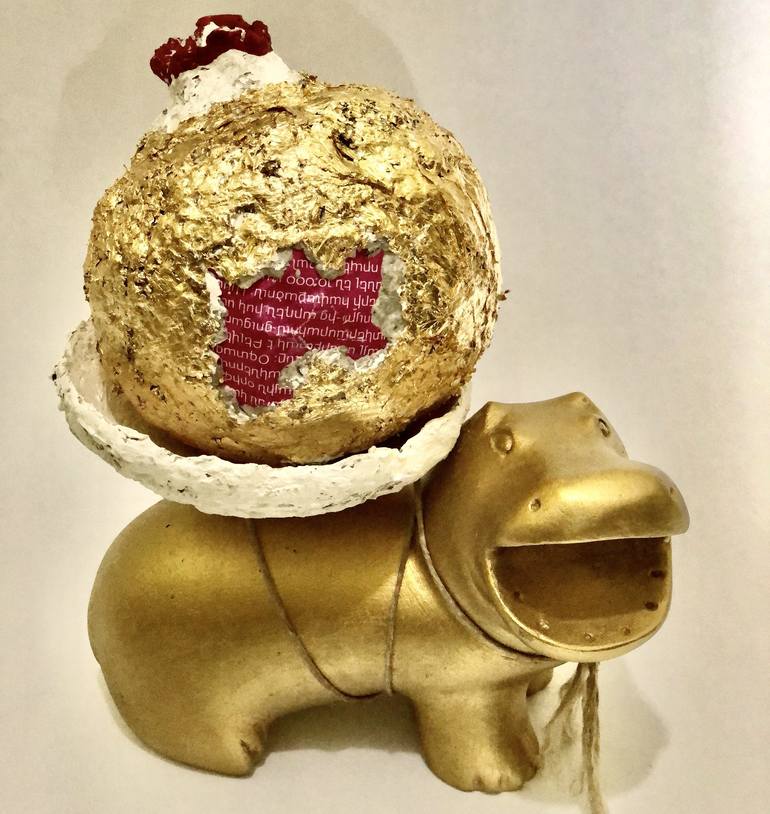 Original Art Deco Animal Sculpture by Shenouda Esmat