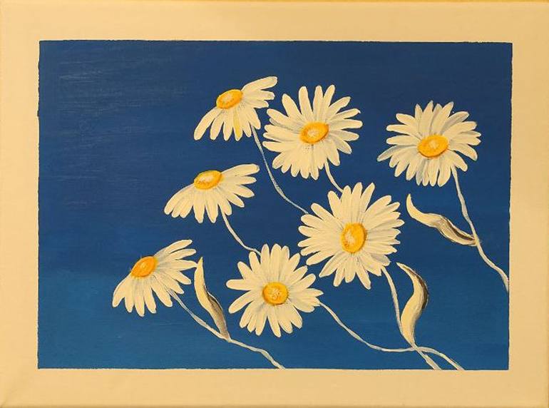 Chamomile Painting by Oksana Duplii | Saatchi Art