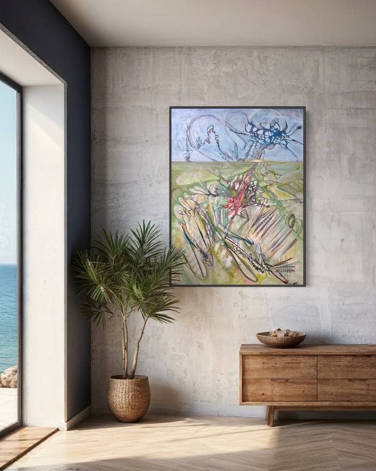 Original Painterly Abstraction Abstract Painting by Anastacia Sadeh