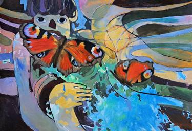 Original Abstract Animal Painting by Viktorika Roma