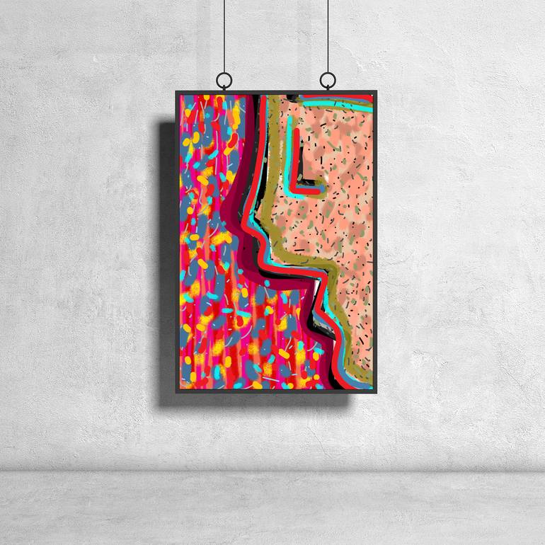 Original Pop Art People Mixed Media by Maroula Theofilou