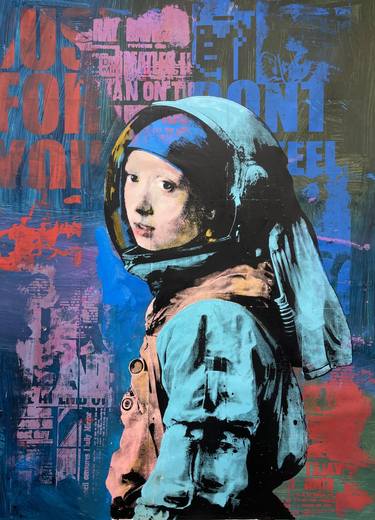 Astronaut Girl with a Pearl Earring thumb