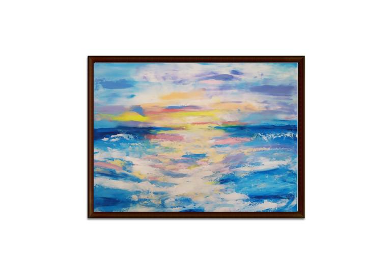 Original Abstract Seascape Painting by Desi Guteva