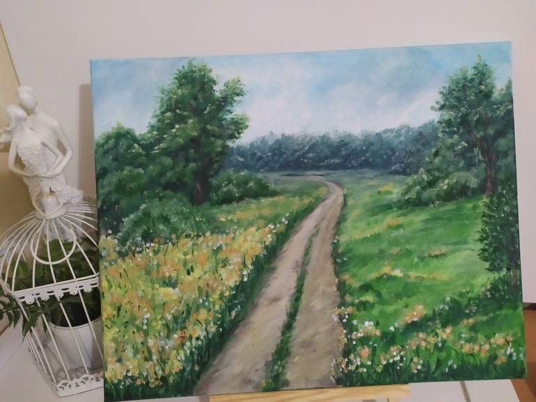 Original Contemporary Landscape Painting by Desi Guteva