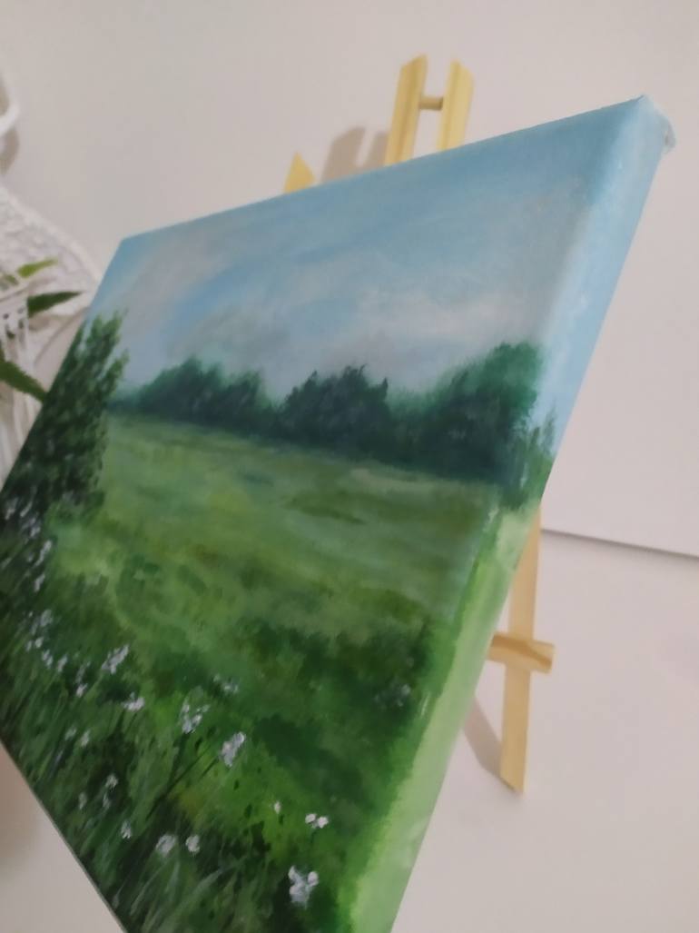 Original Minimalism Landscape Painting by Desi Guteva
