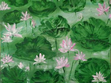 Original Abstract Botanic Paintings by Desi Guteva