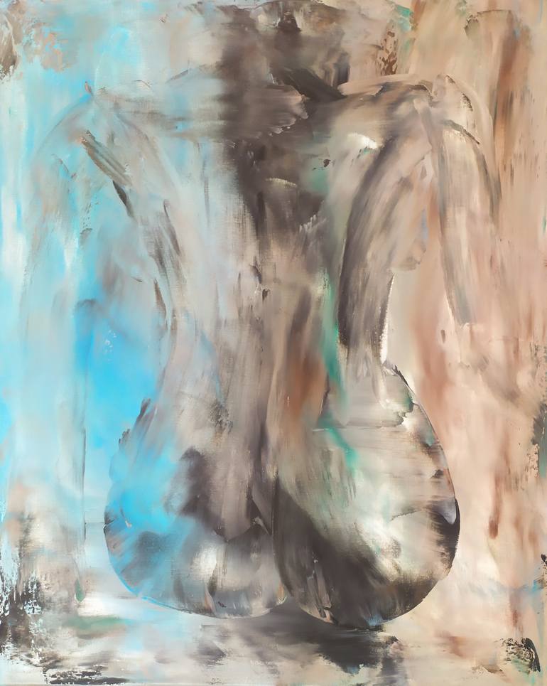Original Abstract Nude Painting by Desi Guteva