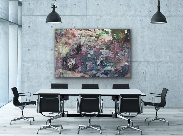 Original Abstract Expressionism Abstract Painting by Anna Polukord