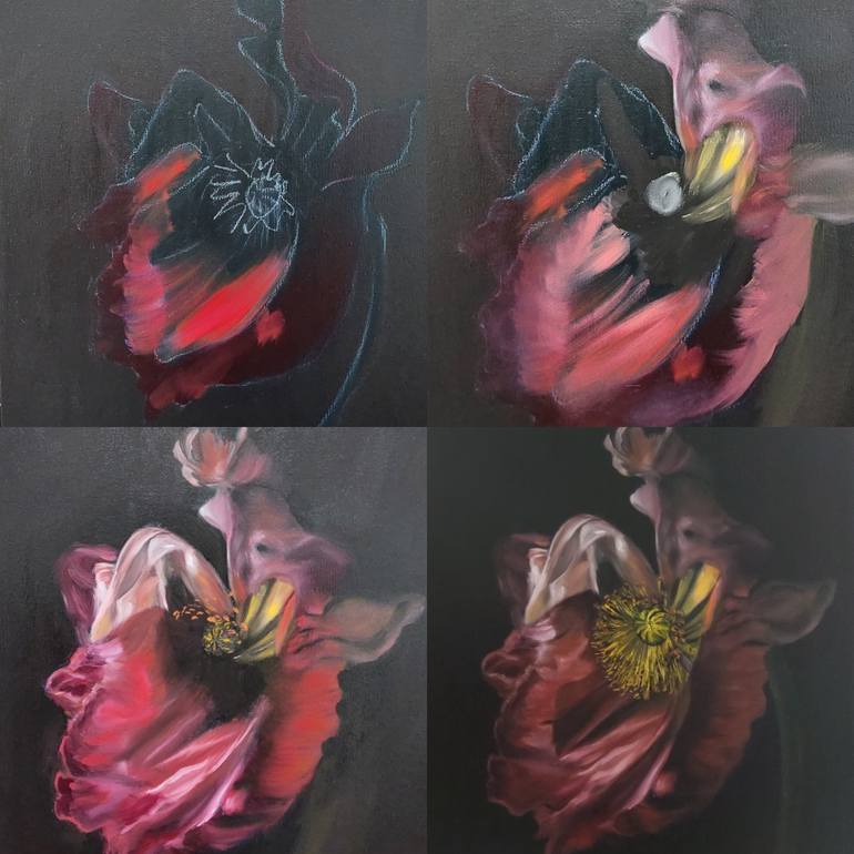 Original Realism Floral Painting by Janar Nuri