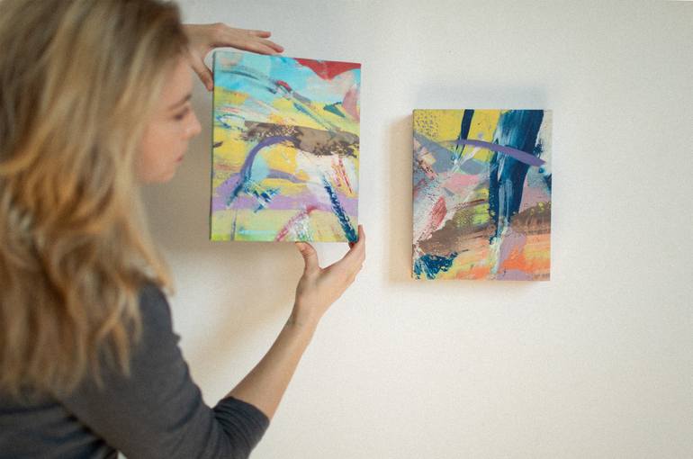 Original Abstract Expressionism Abstract Painting by Gala Bell