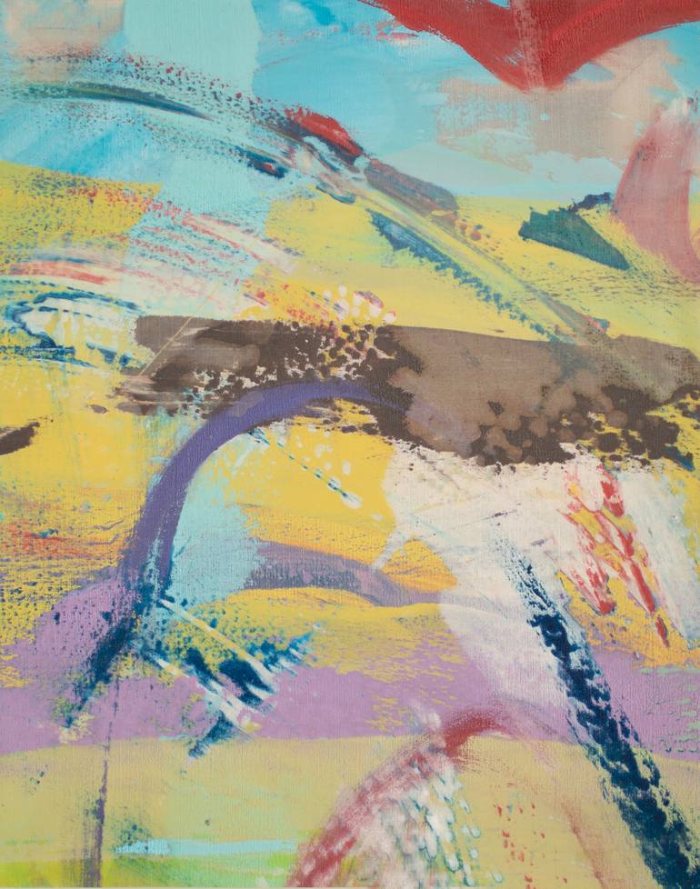 Original Abstract Expressionism Abstract Painting by Gala Bell