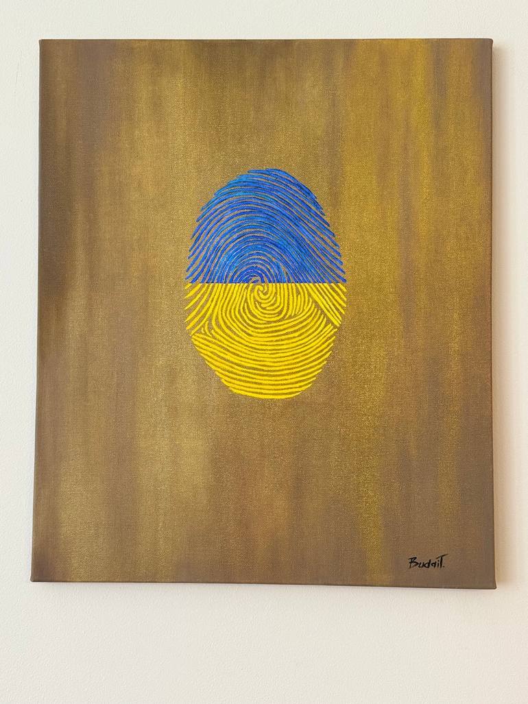 Original Conceptual Abstract Painting by Tamara Budai