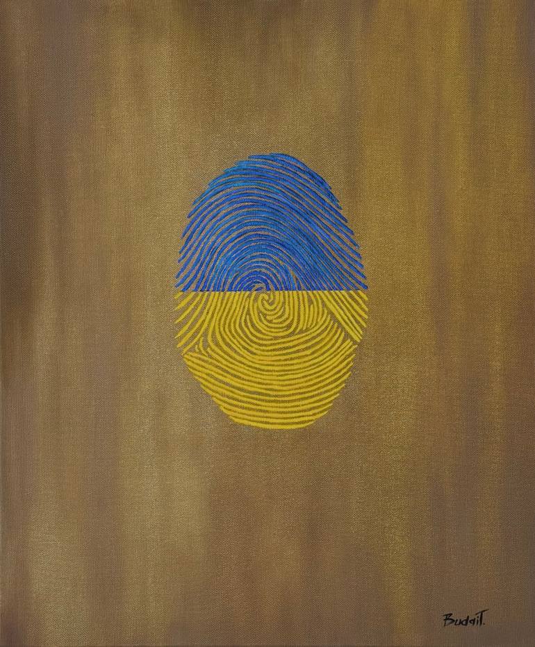 Original Conceptual Abstract Painting by Tamara Budai