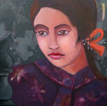 Original Figurative Women Paintings by shivani soni