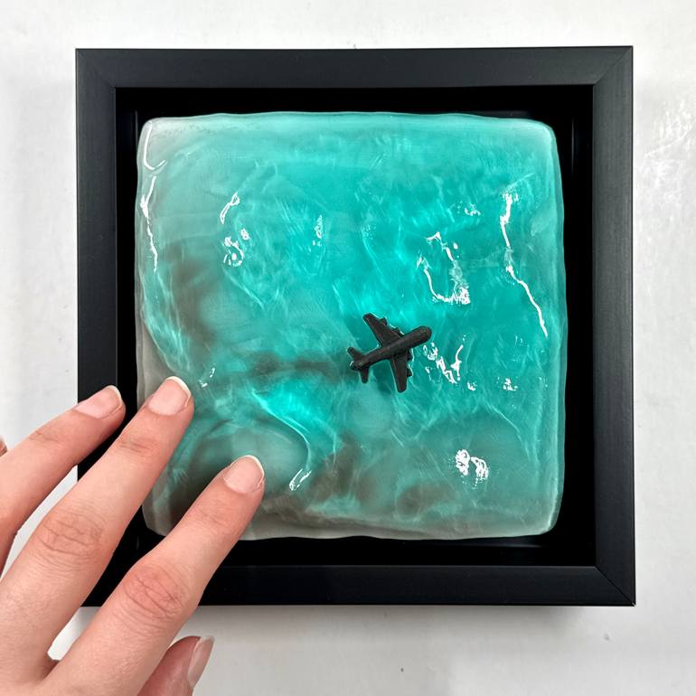 Original Surrealism Seascape Sculpture by Rukhsana Adamkhel