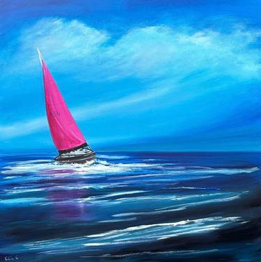 Original Boat Paintings by Lidia Gaudiano