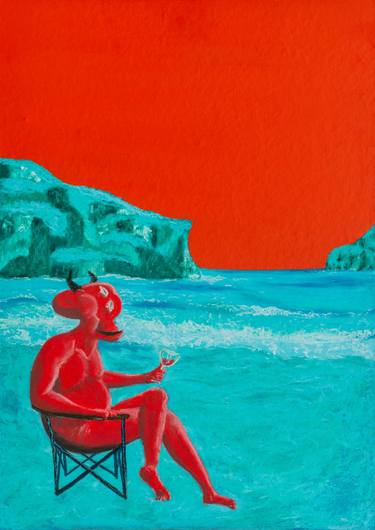 Print of Conceptual Seascape Mixed Media by Ben Gibson