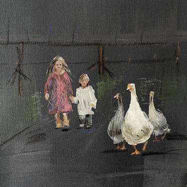 Original Classicism Children Paintings by Myroslava Boikiv