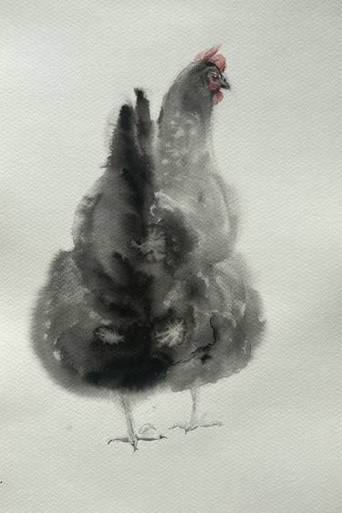 Chicken No. 4 Painting. Drawing. thumb