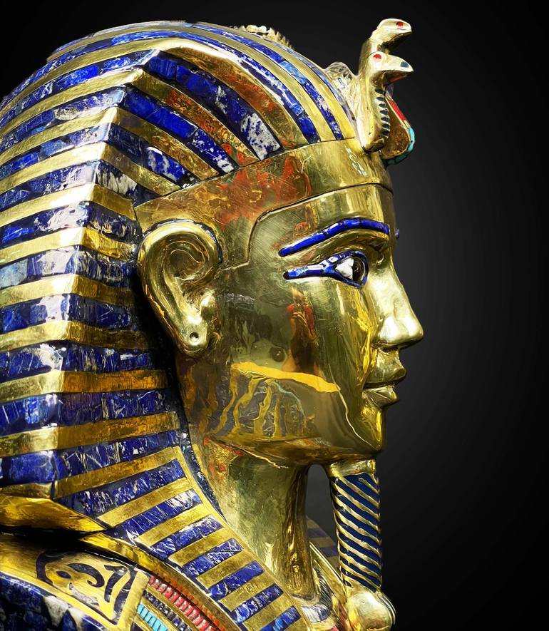 Replica of King Tutankhamun Mask for sale Sculpture by Egyptology store |  Saatchi Art