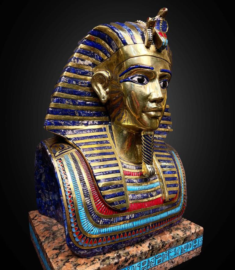 Replica of King Tutankhamun Mask for sale Sculpture by Egyptology store ...