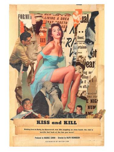 Original Conceptual Pop Culture/Celebrity Collage by Paul Brookes
