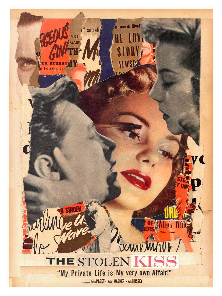 Original Conceptual Pop Culture/Celebrity Collage by Paul Brookes
