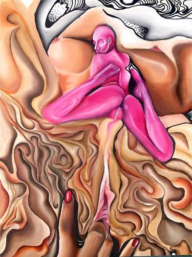 Print of Abstract Erotic Paintings by Najai Johnson