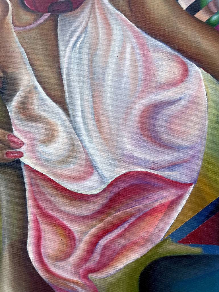 Original Abstract Erotic Painting by Najai Johnson
