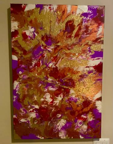 Original Abstract Expressionism Abstract Painting by William Rothenbach