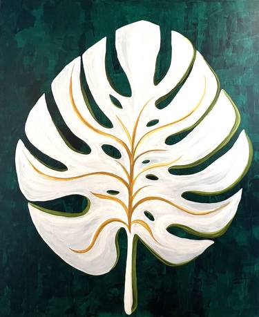 Monstera Leaf Paintings Saatchi Art