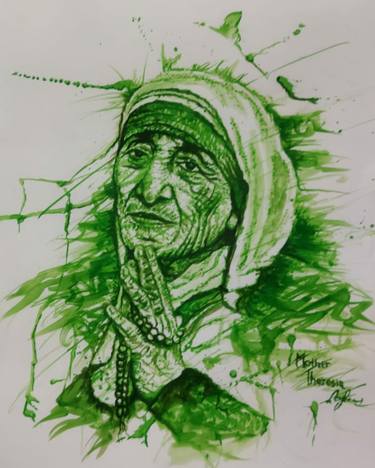 Print of Portrait Drawings by Wahyu Andarya