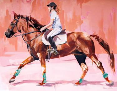 Print of Horse Paintings by Luhanri Bekker
