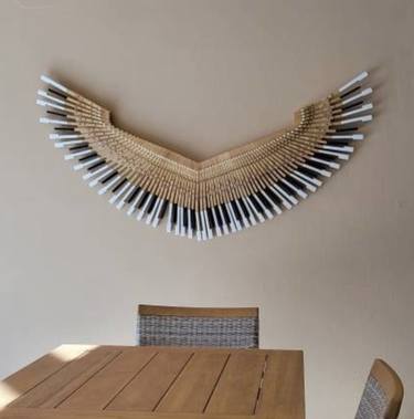 American Eagle Wings, Angel Wings made from piano keys thumb