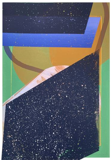 Original Conceptual Abstract Printmaking by Vanda Sim Sim