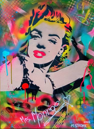 Original Abstract Pop Culture/Celebrity Paintings by Mateusz Stronk