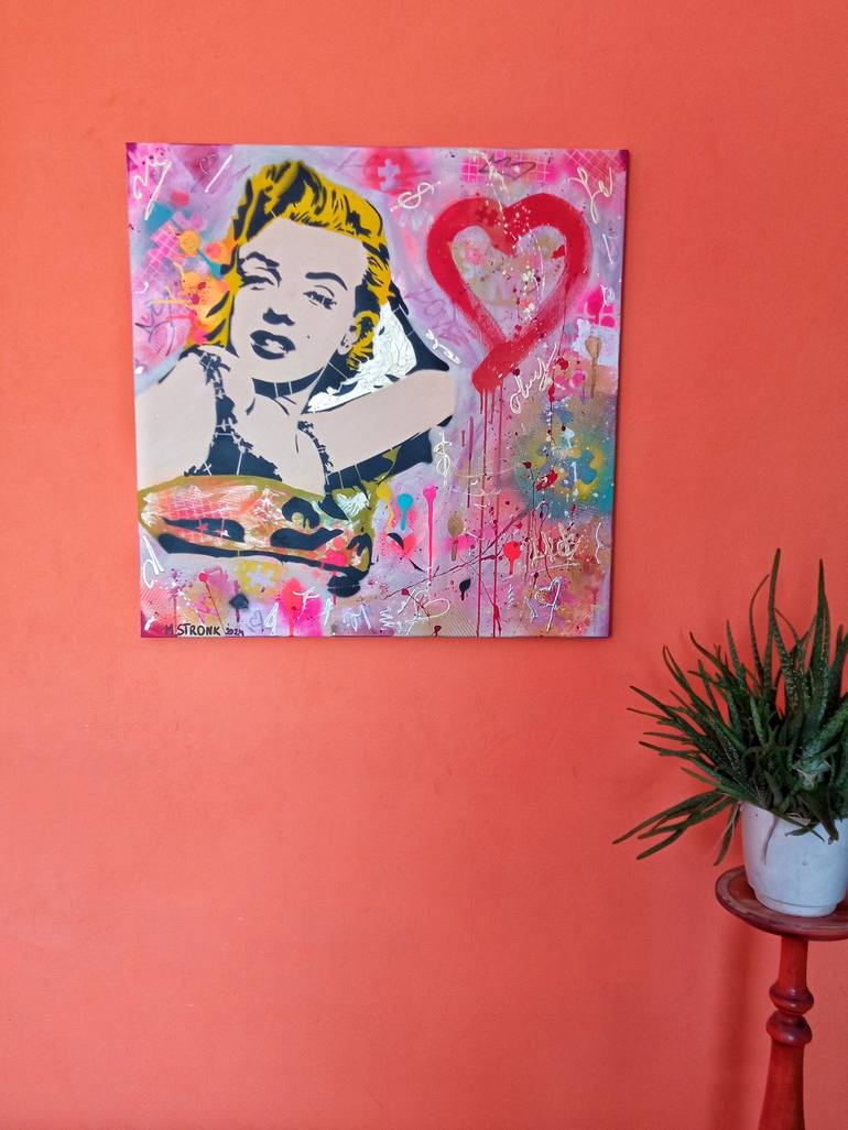 Original Abstract Pop Culture/Celebrity Painting by Mateusz Stronk